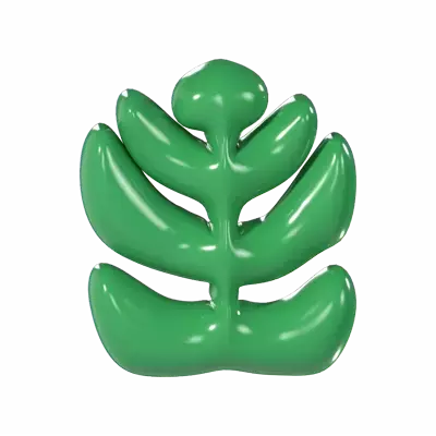 Leaf Balloon 3D Graphic