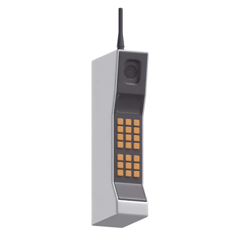 First Mobile Phone 3D Graphic