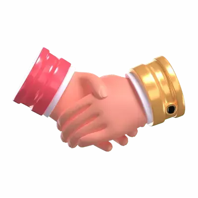 3d handshake model unity in gesture 3D Graphic