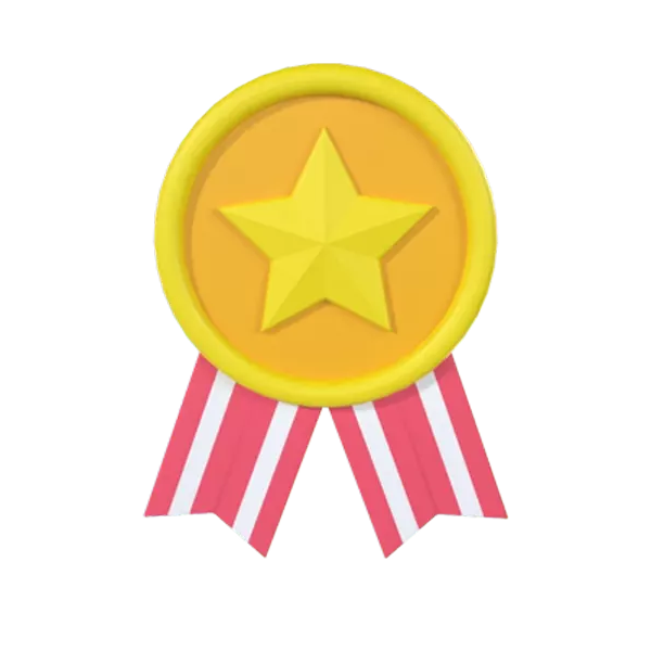 Award Medal 3D Graphic