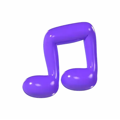 Double Music Balloon 3D Graphic