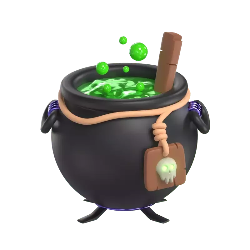 Cauldron Pot 3D Graphic