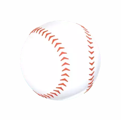Baseball Ball 3D Graphic