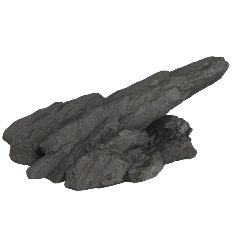 Realistic 3D Rock For Grassland Environments