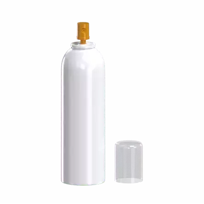 3D Spray Pump Bottle With The Cap Aside 3D Graphic