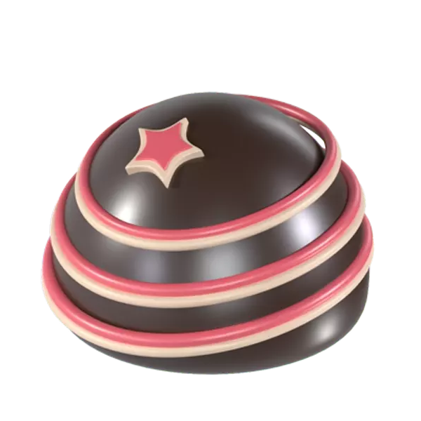 Half Chocolate Ball With Vanilla 3d model--55a5a34e-189e-4e28-98e9-f84eacc53c69