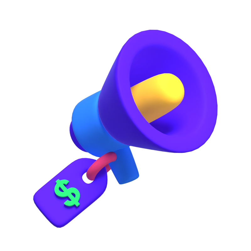 Advertisement Cost 3D Icon Model 3D Graphic