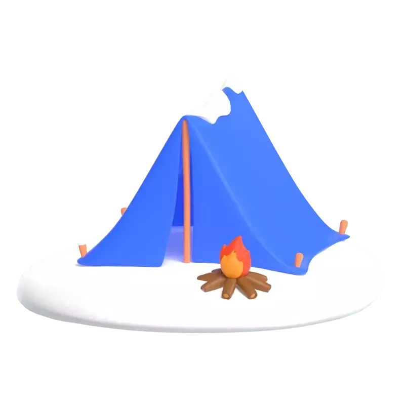 Winter-Camping 3D Graphic