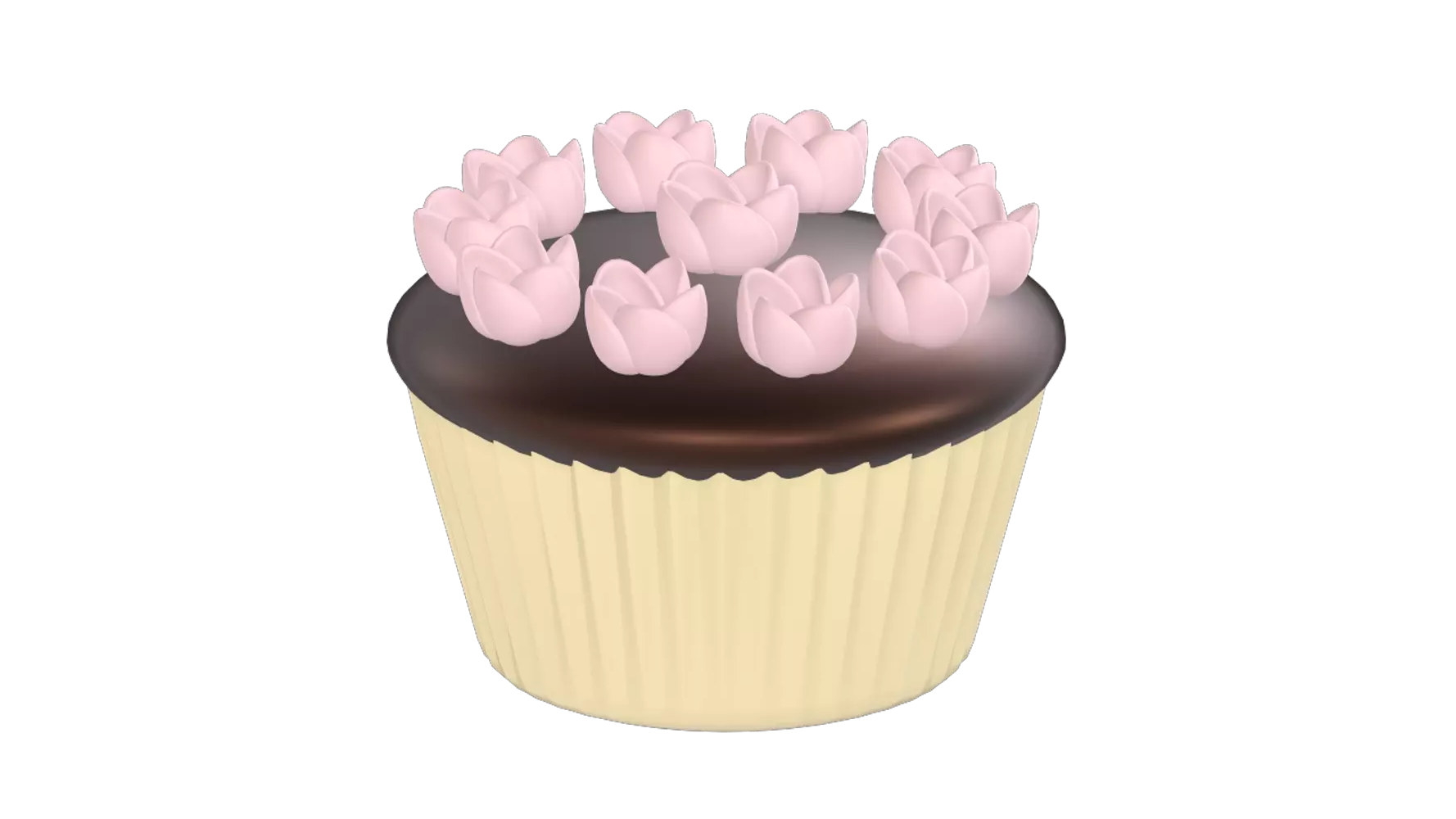 Cupcake 3D Graphic