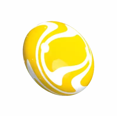 Flat Lollipop Balls 3D Graphic