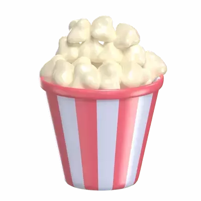 Popcorn 3D Graphic