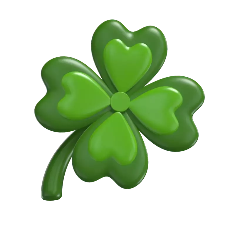 3D Clover Model Symbol Of Luck And Greenery 3D Graphic