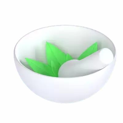 Mortar And Pestle 3D Graphic