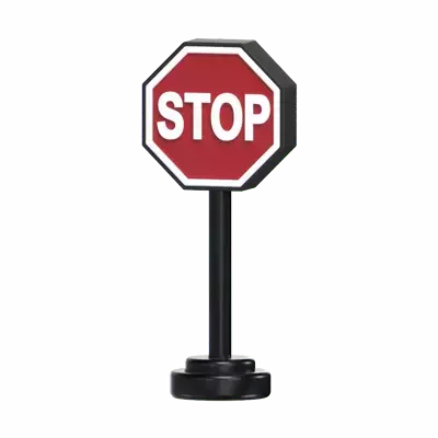 Señal de Stop 3D Graphic