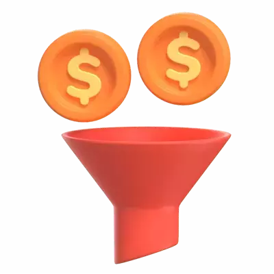 Funnel 3D Graphic
