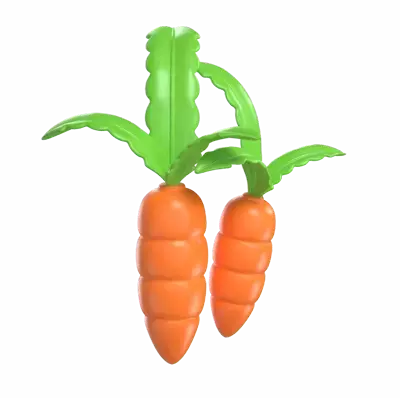 Carrot 3D Graphic