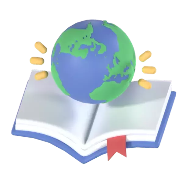 Global Education 3D Graphic