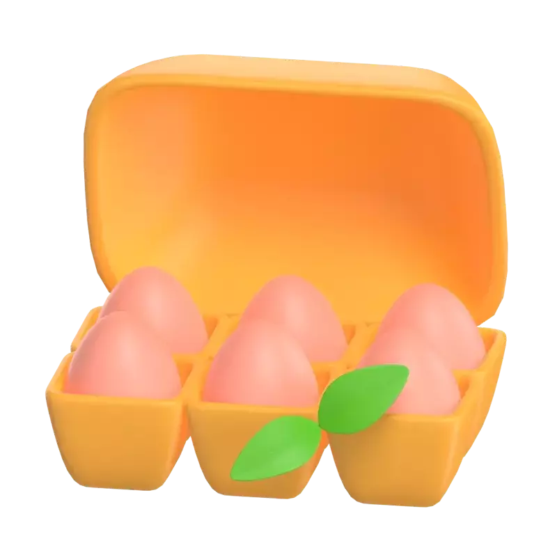 Organics Eggs 3D Graphic