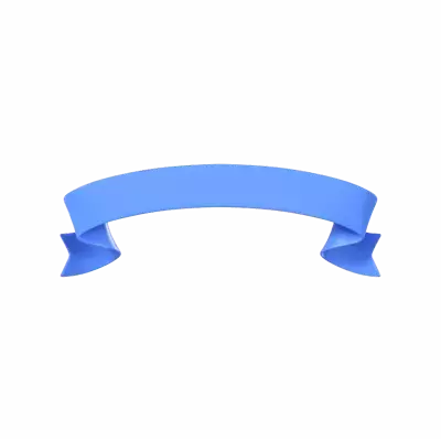 Curved Ribbon 3D Graphic