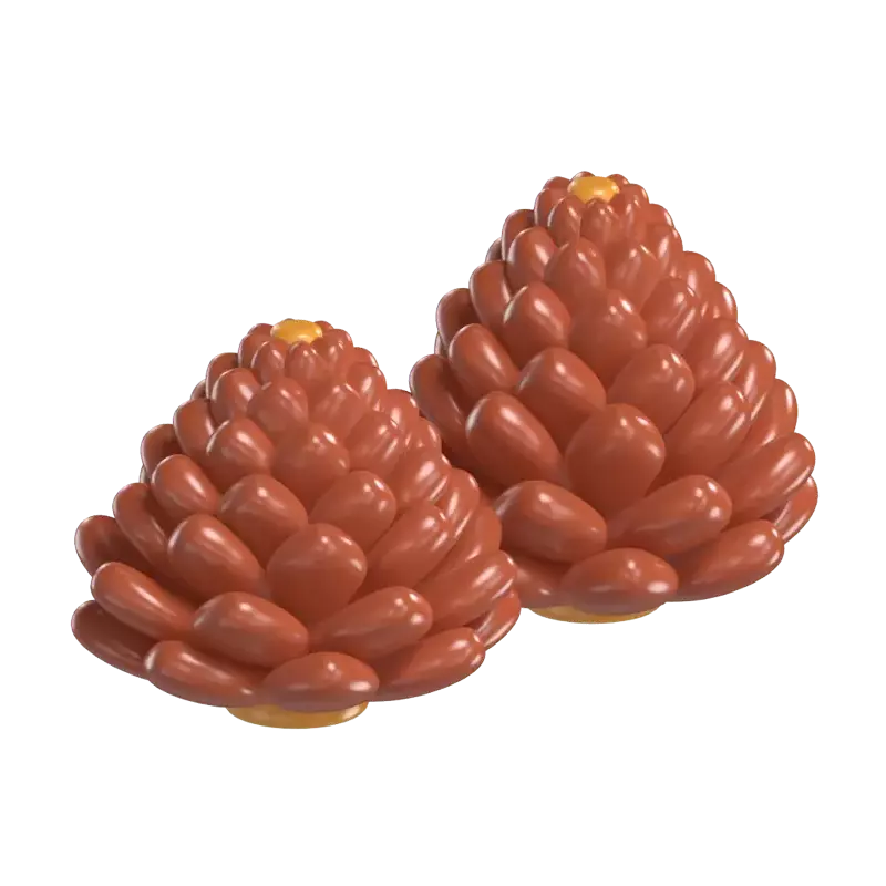 Pine Cone 3D Graphic