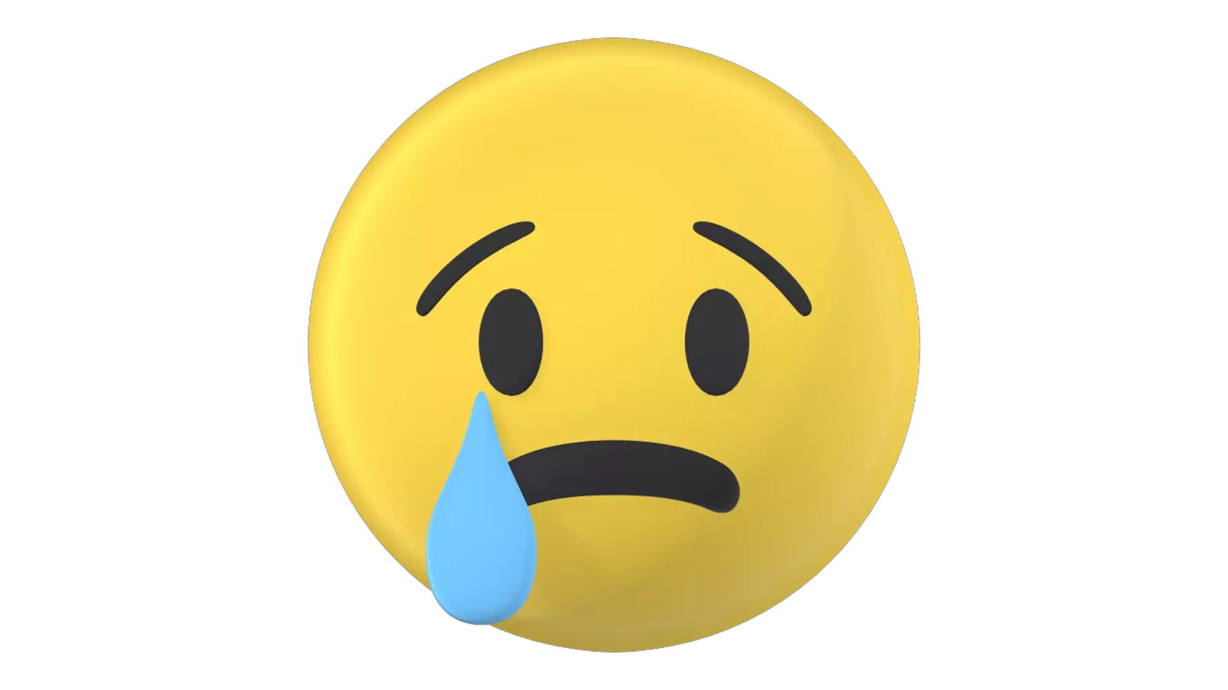 Crying Face 3D Graphic
