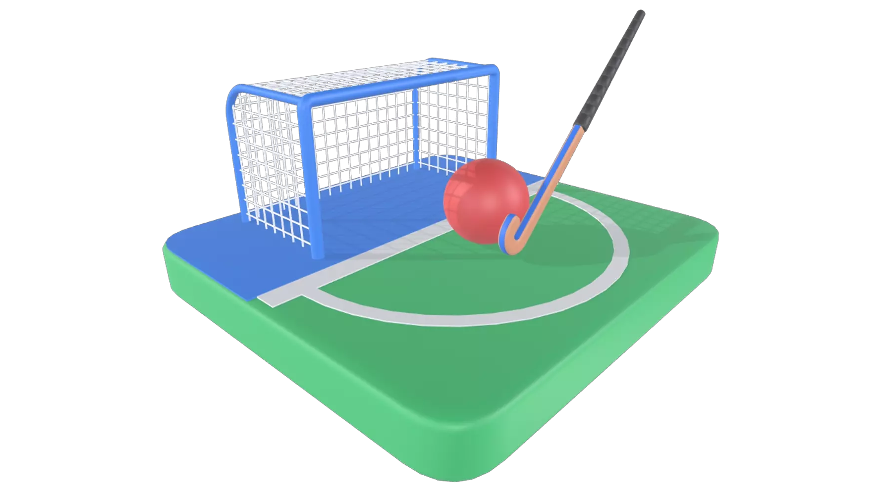 Field Hockey 3D Graphic