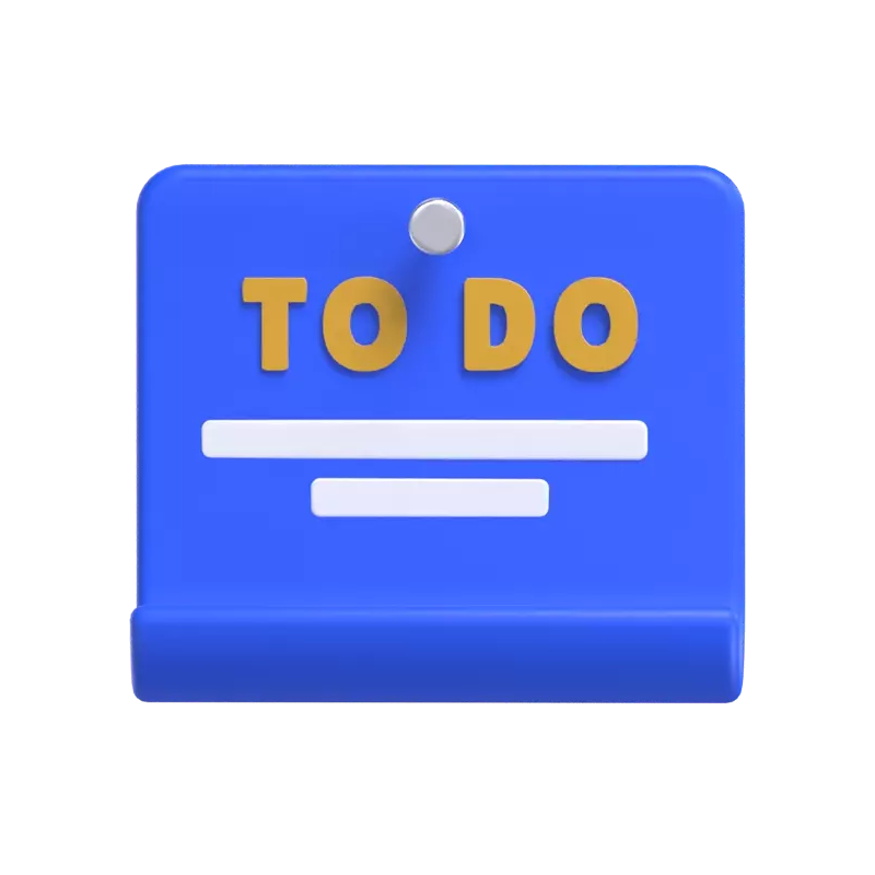 To-Do-Liste 3D Graphic