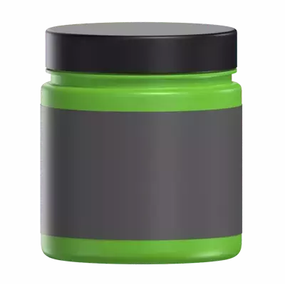 Plastic Jar 3D Graphic