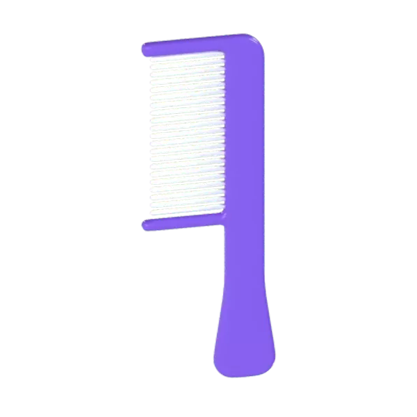 Hair Comb 3D Graphic