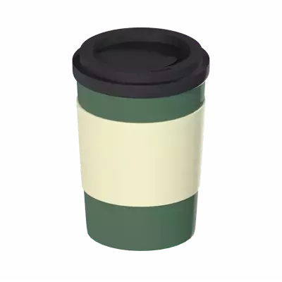 Coffee Cup 3D Graphic