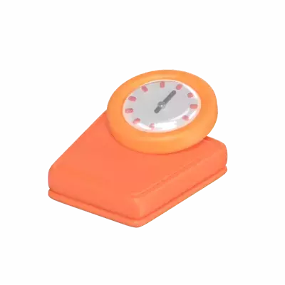 3D Weight Scale For Expedition Goods 3D Graphic