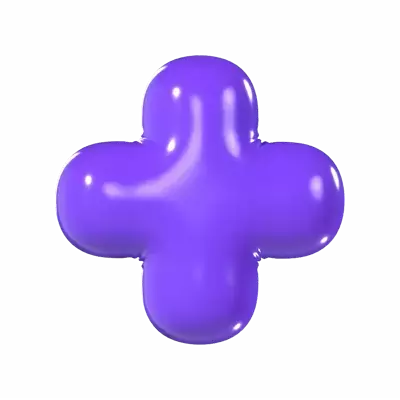 Plus Balloon 3D Graphic