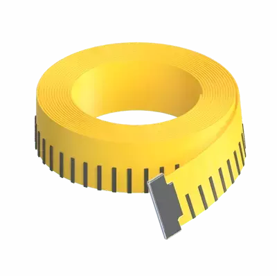 Measuring Tape 3D Graphic