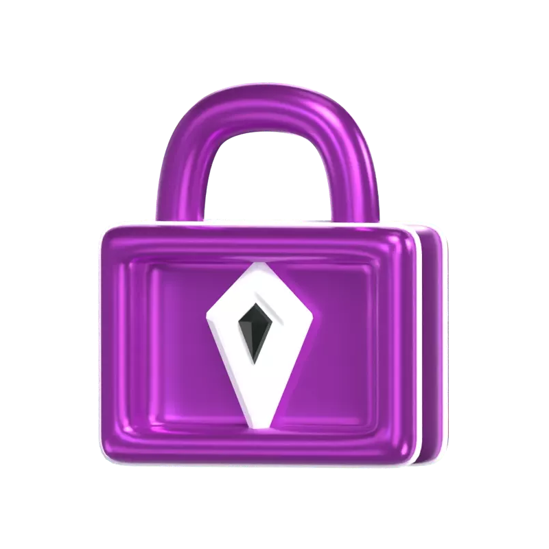 Padlock 3D Graphic