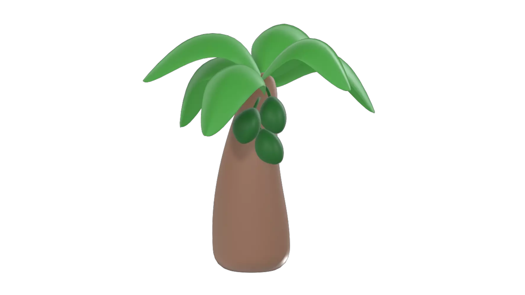 Coconut Tree 3D Graphic