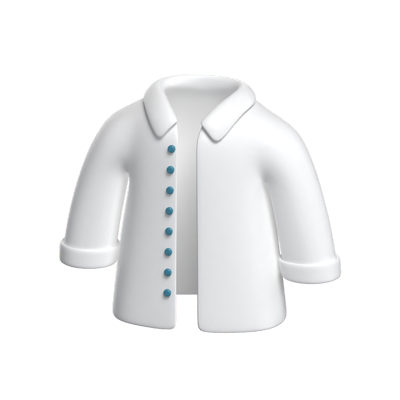 Lab Coat 3D Icon Model For Science 3D Graphic