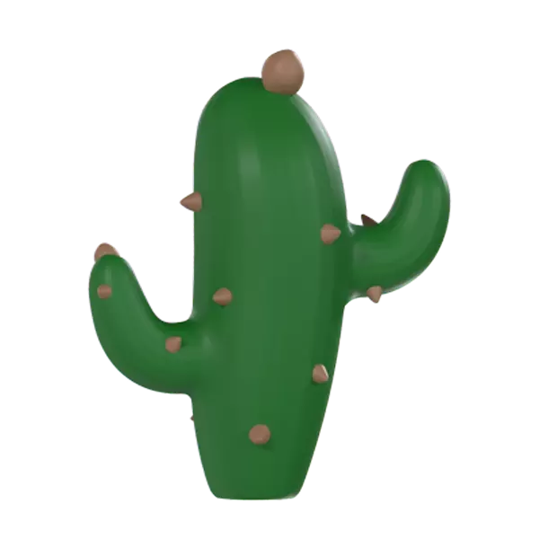 Cactus 3D Graphic
