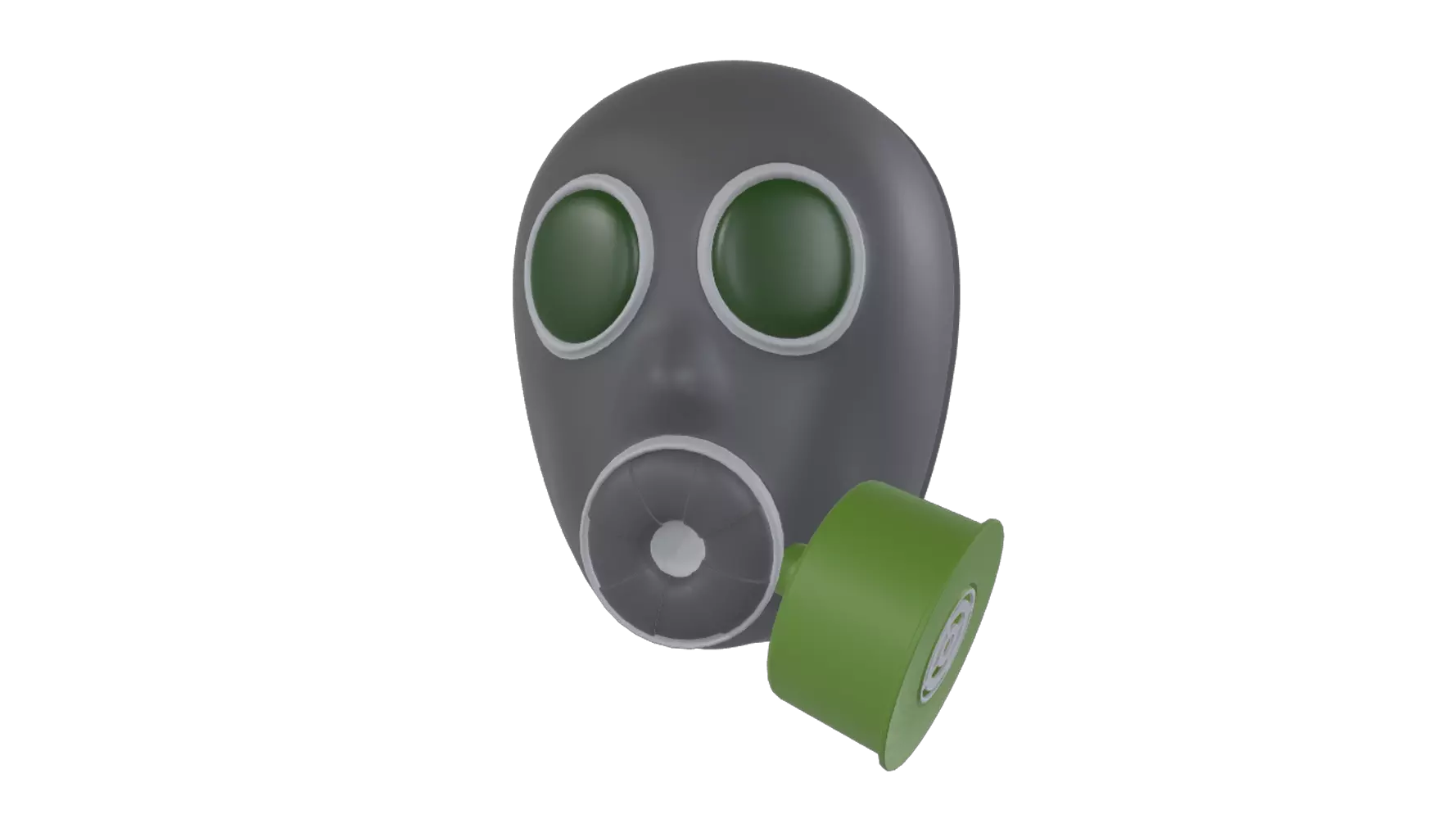 Gas Mask 3D Graphic