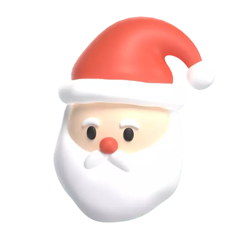 Santa 3D Graphic