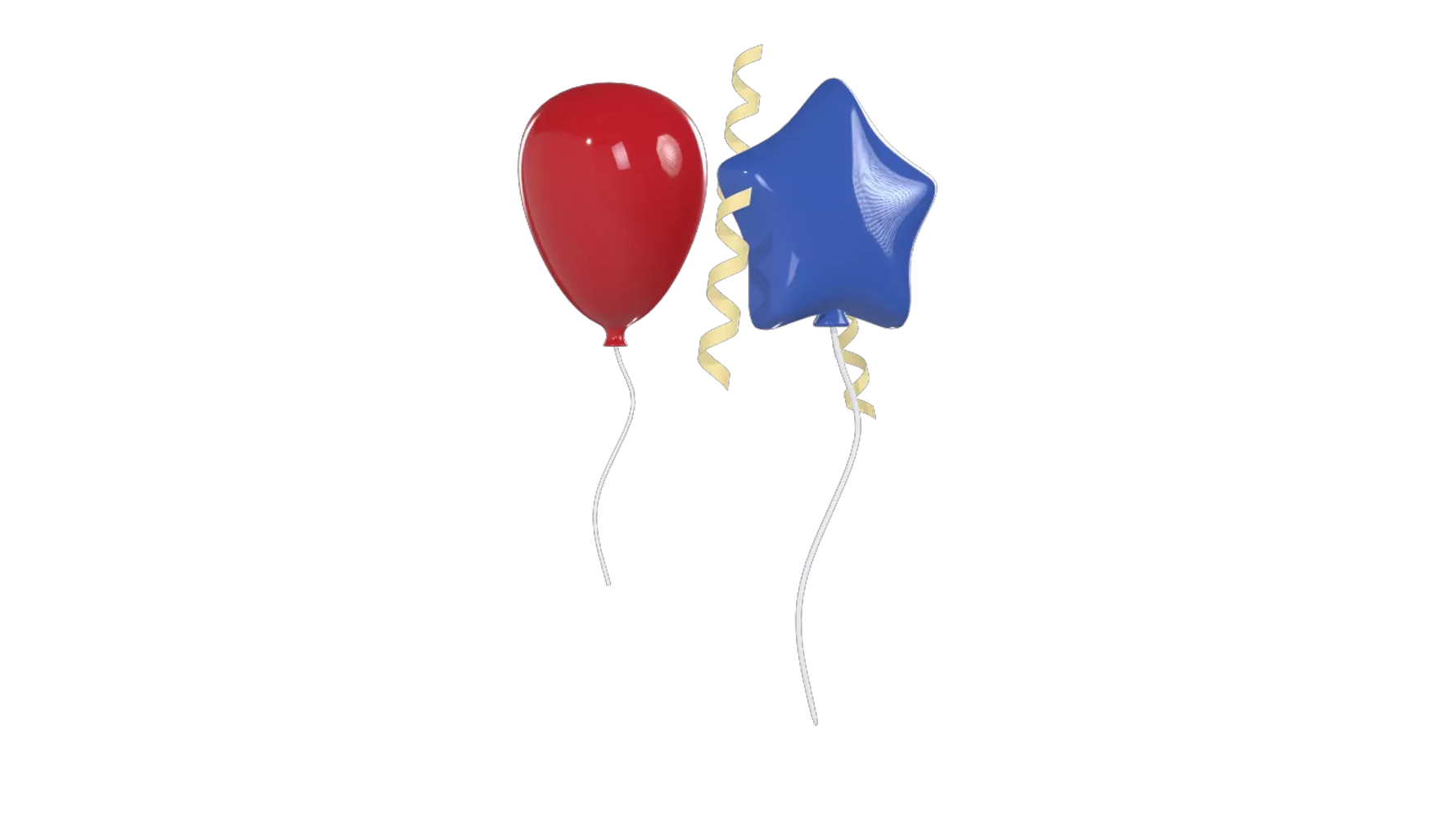 Globos de fiesta 3D Graphic