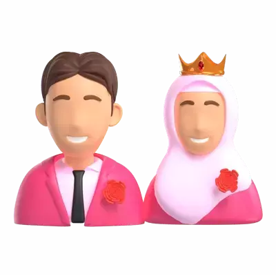 Wedding Couple 3D Graphic