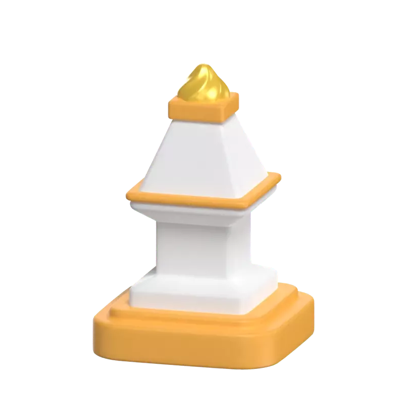 Jogja Monument 3D Icon Model 3D Graphic