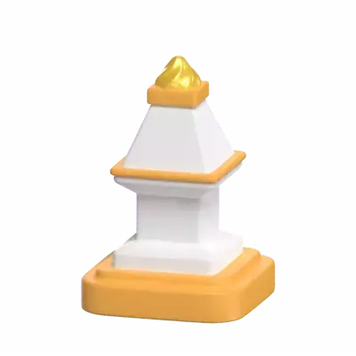Jogja Monument 3D Icon Model 3D Graphic
