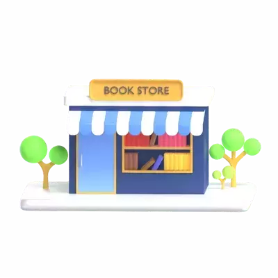 Book Store 3D Graphic