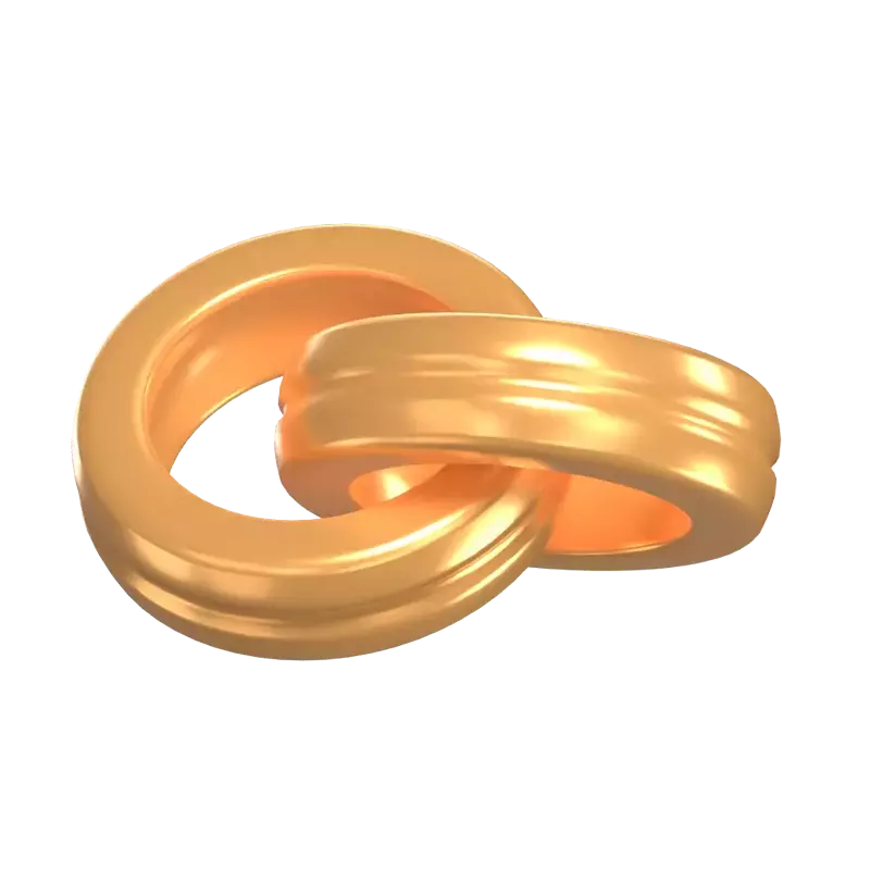  3D Wedding Ring Model Eternal Union 3D Graphic