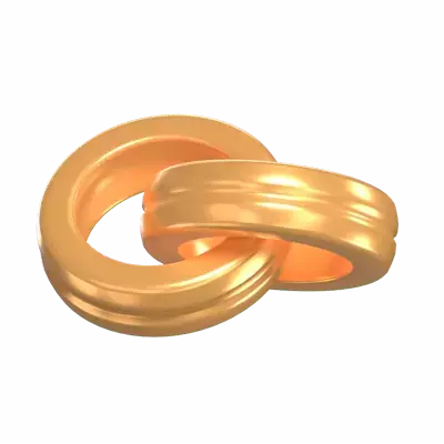  3D Wedding Ring Model Eternal Union 3D Graphic