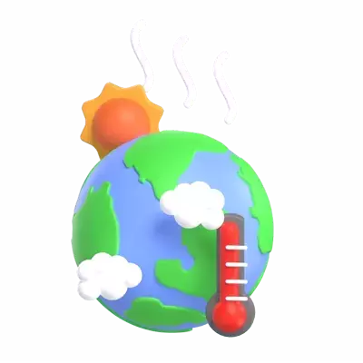 Global Warming 3D Graphic