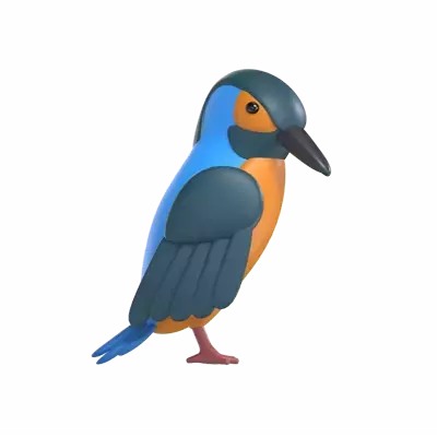 Kingfisher 3D Graphic