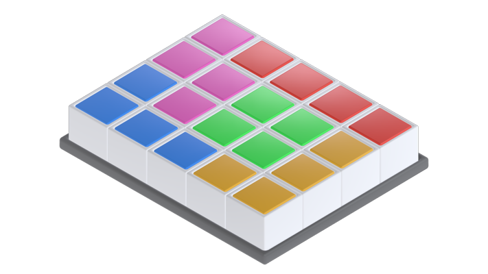 Tetris 3D elements for graphic design. Web editor software to create 3D ...