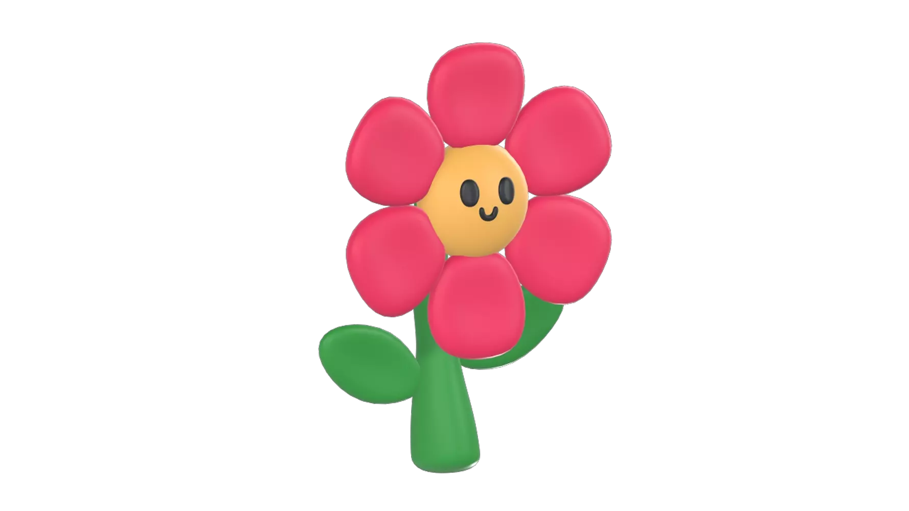 Character Flower 3D Graphic